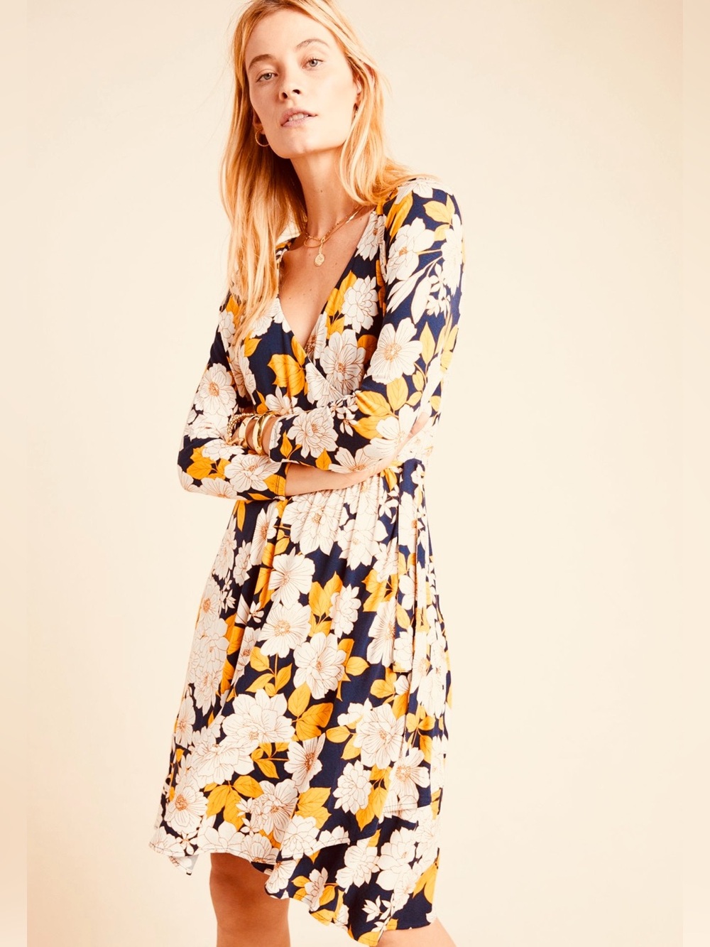 NWT Anthropologie Maeve Angelique Wrap Mini Dress size Medium